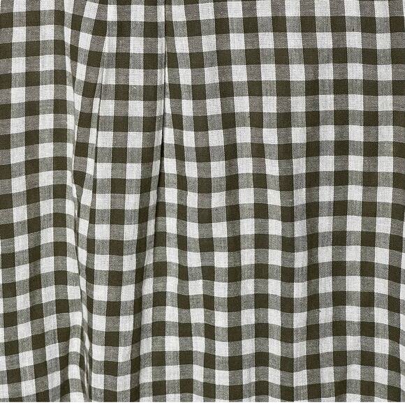 Joe Fresh Checkered Plaid Top Drawstring Waist Cuff Sleeve Button Front Size XL - Picture 5 of 7